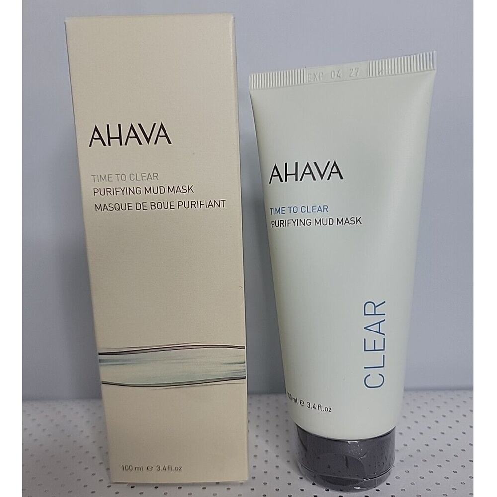 Ahava Time To Clear Purifying Mud Mask 3.4fl.oz./100ml New & Sealed EXP 04/2027